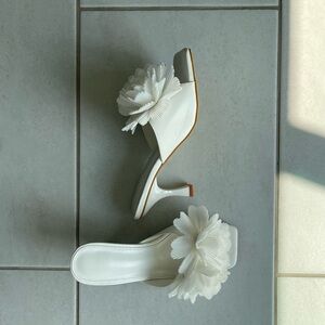 White Floral Sandals